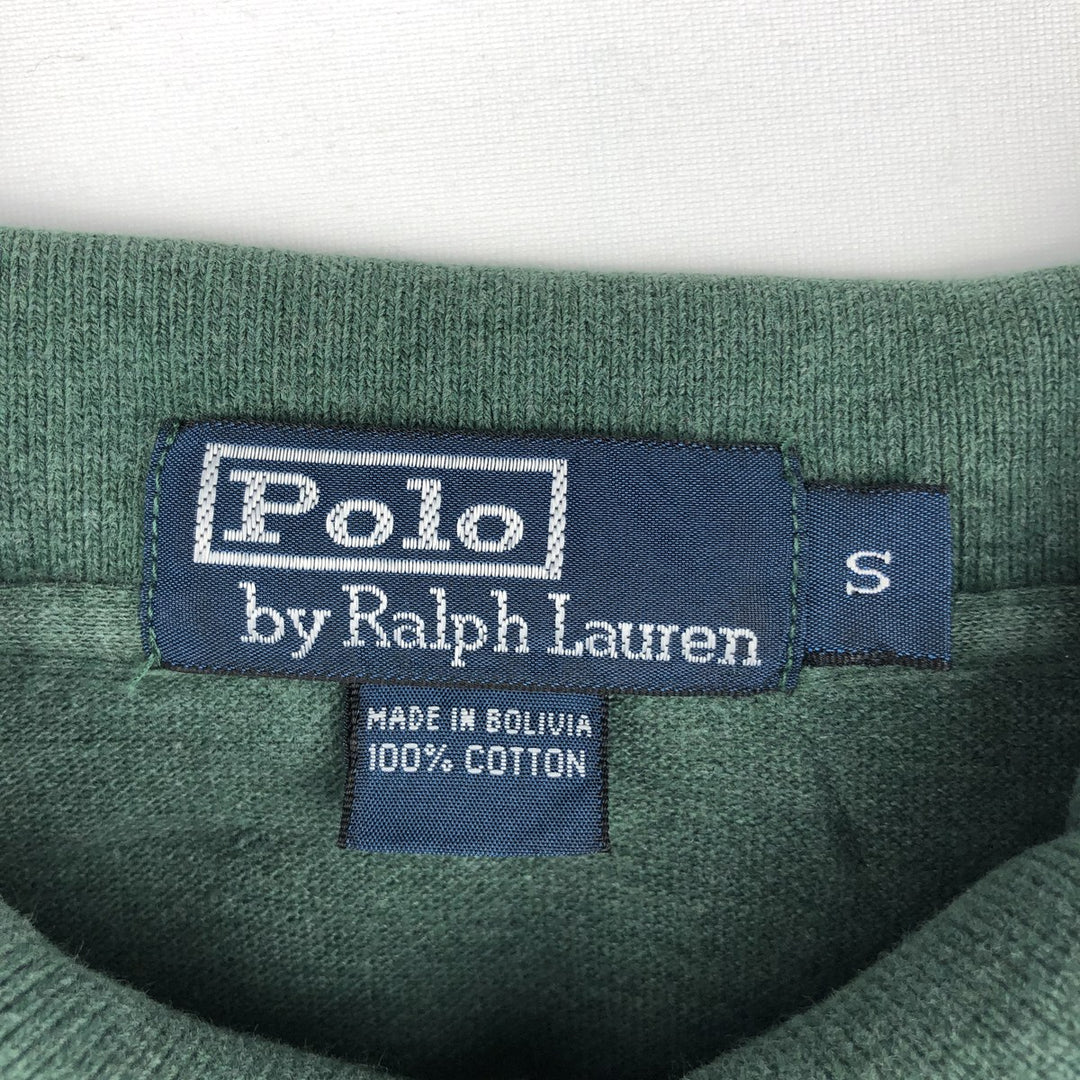 Ralph Lauren POLO by Ralph Lauren short sleeve polo shirt, size S for men cotton green type Vintage Second Hand