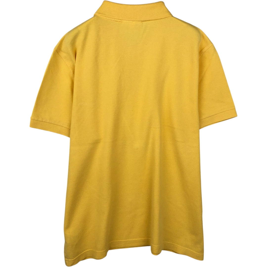 Lacoste Regular Fit short sleeve polo shirt, men's size L cotton yellow type Vintage Second Hand