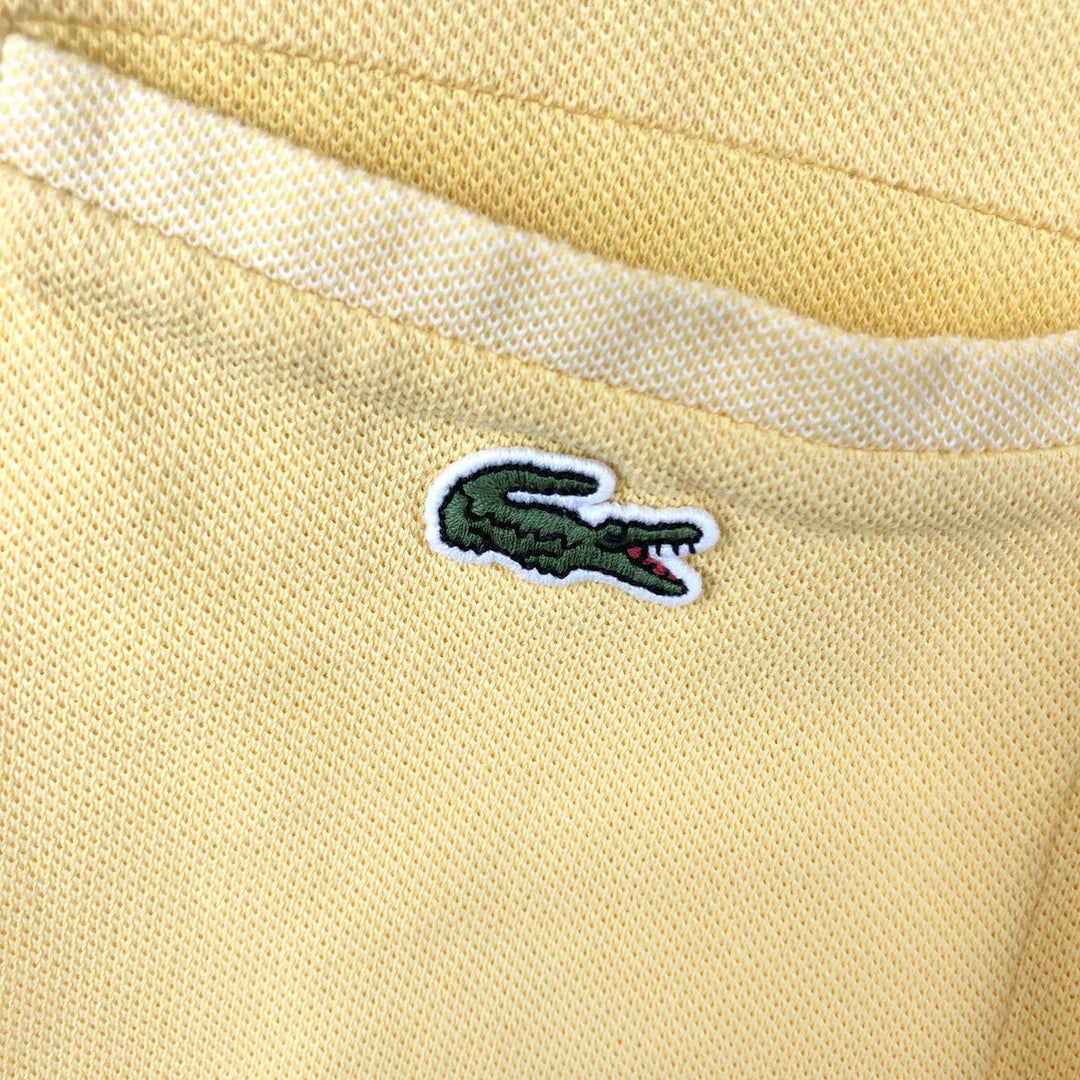 Lacoste Regular Fit short sleeve polo shirt, men's size L cotton yellow type Vintage Second Hand