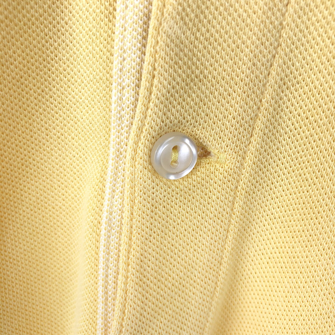 Lacoste Regular Fit short sleeve polo shirt, men's size L cotton yellow type Vintage Second Hand