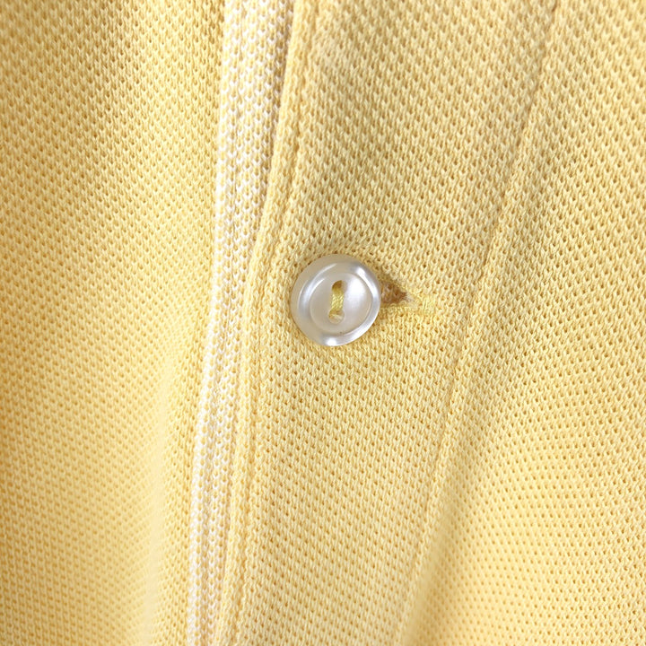 Lacoste Regular Fit short sleeve polo shirt, men's size L cotton yellow type Vintage Second Hand