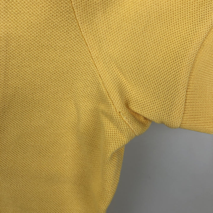 Lacoste Regular Fit short sleeve polo shirt, men's size L cotton yellow type Vintage Second Hand