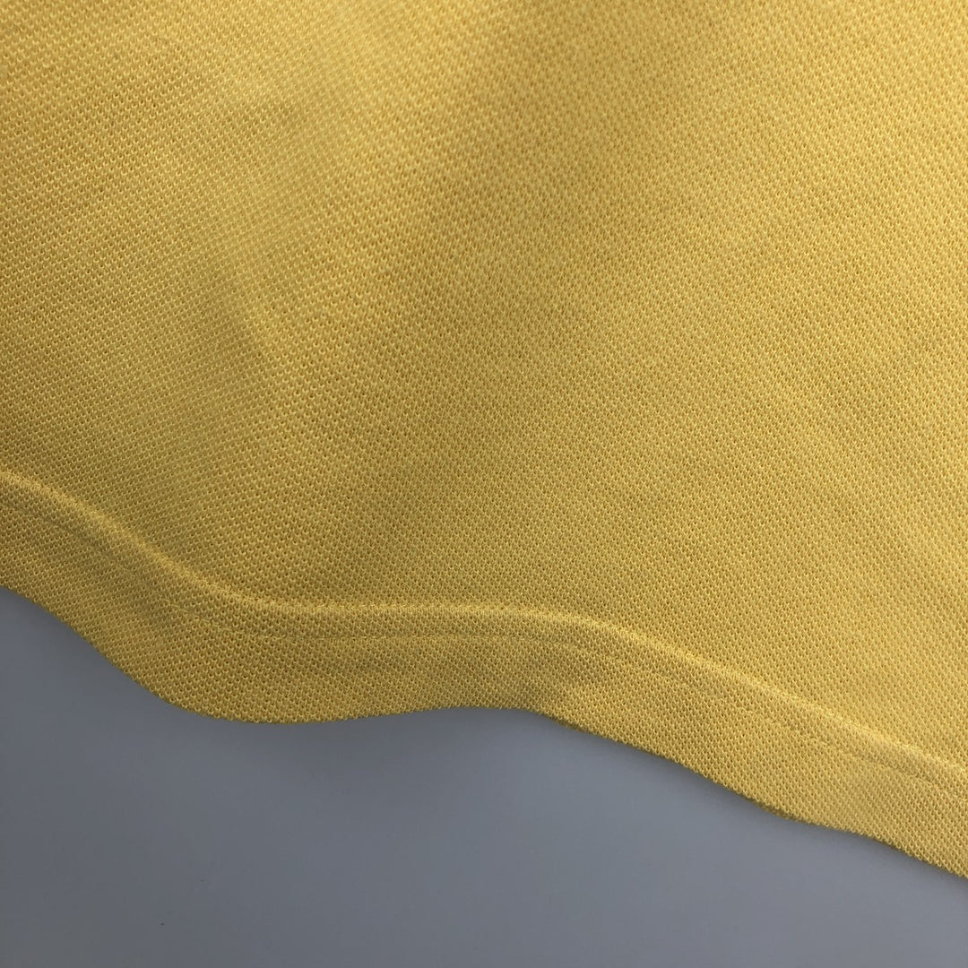 Lacoste Regular Fit short sleeve polo shirt, men's size L cotton yellow type Vintage Second Hand