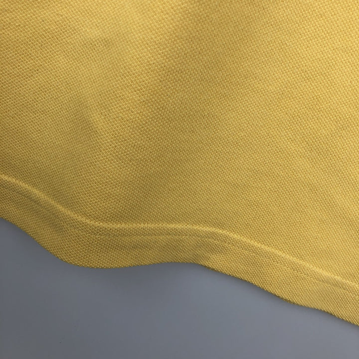 Lacoste Regular Fit short sleeve polo shirt, men's size L cotton yellow type Vintage Second Hand