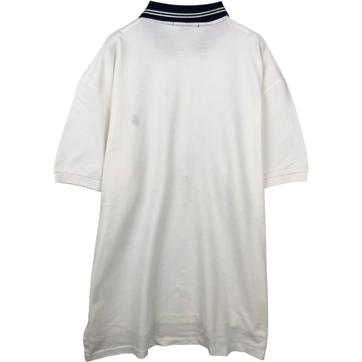 Ralph Lauren POLO by Ralph Lauren short sleeve polo shirt, men's XL size cotton white type Vintage Second Hand