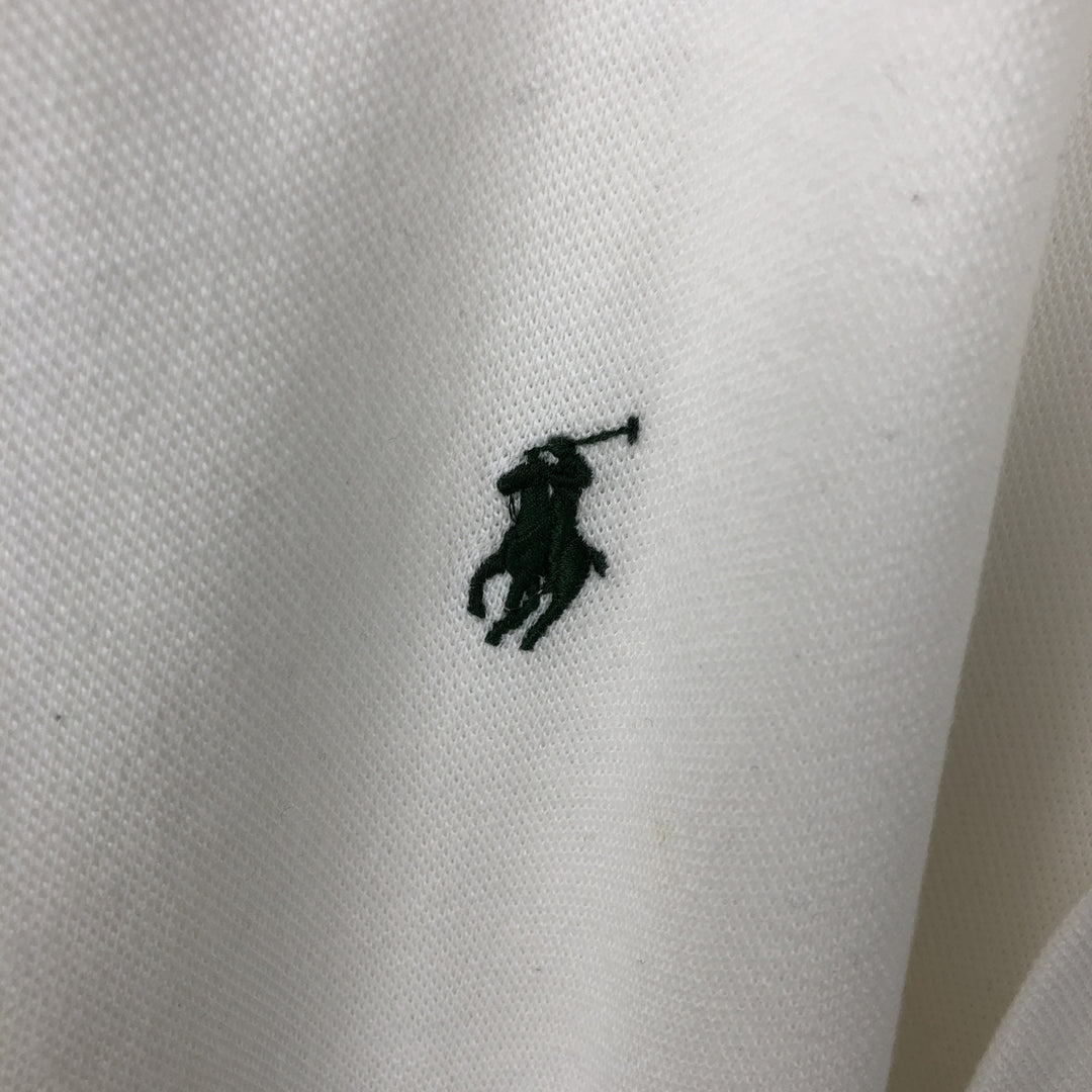 Ralph Lauren POLO by Ralph Lauren short sleeve polo shirt, men's XL size cotton white type Vintage Second Hand