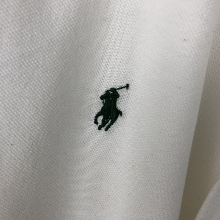 Ralph Lauren POLO by Ralph Lauren short sleeve polo shirt, men's XL size cotton white type Vintage Second Hand