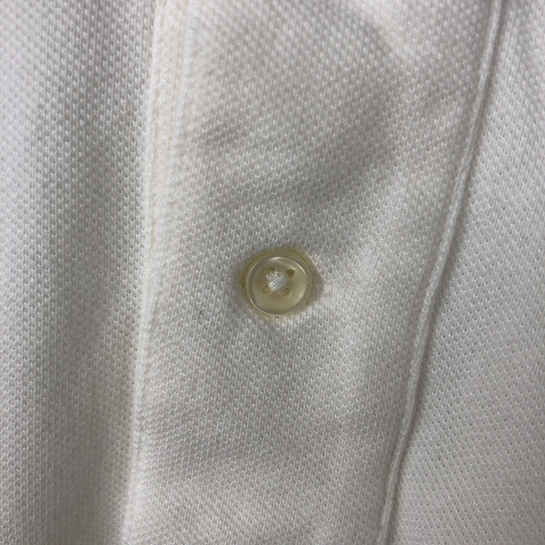 Ralph Lauren POLO by Ralph Lauren short sleeve polo shirt, men's XL size cotton white type Vintage Second Hand