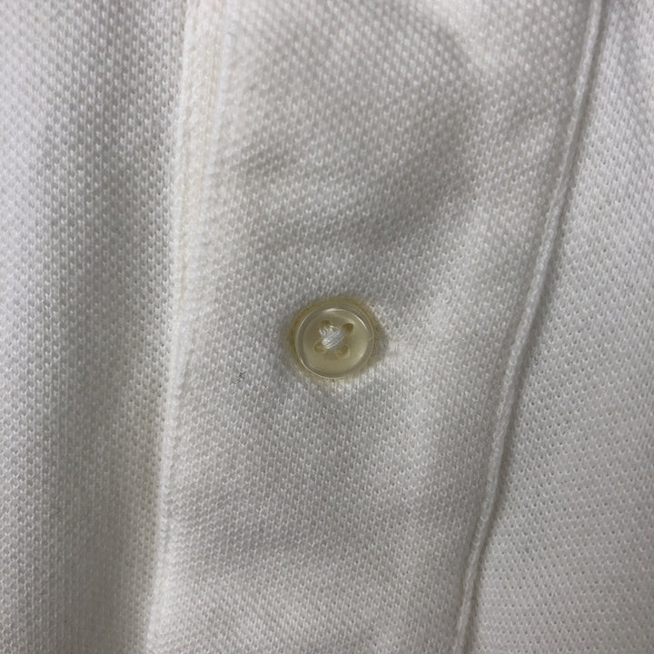 Ralph Lauren POLO by Ralph Lauren short sleeve polo shirt, men's XL size cotton white type Vintage Second Hand