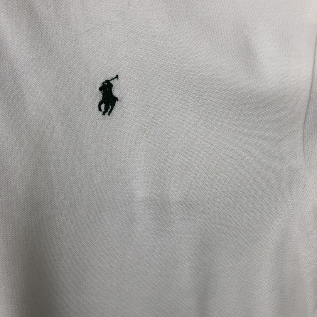 Ralph Lauren POLO by Ralph Lauren short sleeve polo shirt, men's XL size cotton white type Vintage Second Hand
