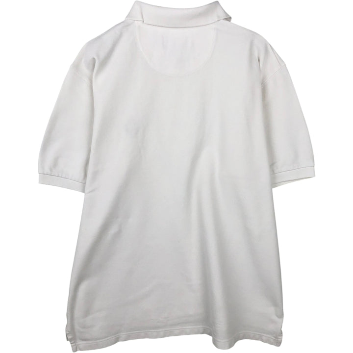 Ralph Lauren CHAPS short sleeve polo shirt, men's size L cotton white type Vintage Second Hand
