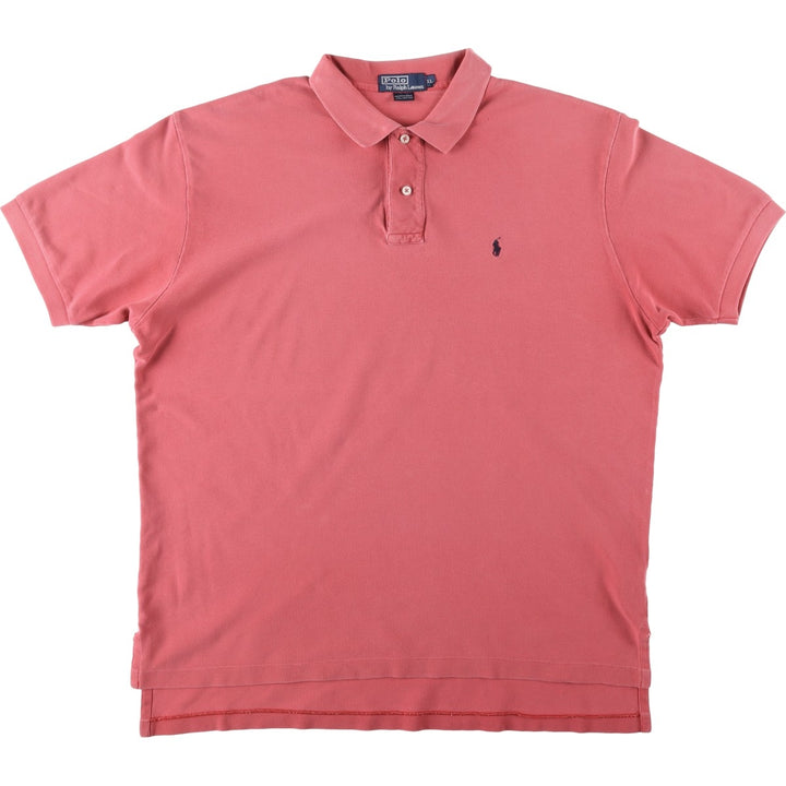 Ralph Lauren POLO by Ralph Lauren short sleeve polo shirt, men's XL size cotton pink type Vintage Second Hand