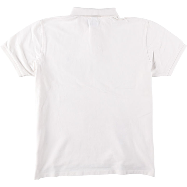 Ralph Lauren POLO by Ralph Lauren SLIM FIT Short-Sleeve Polo Shirt, Men's Size XL (approx.) cotton white type Vintage Second Hand