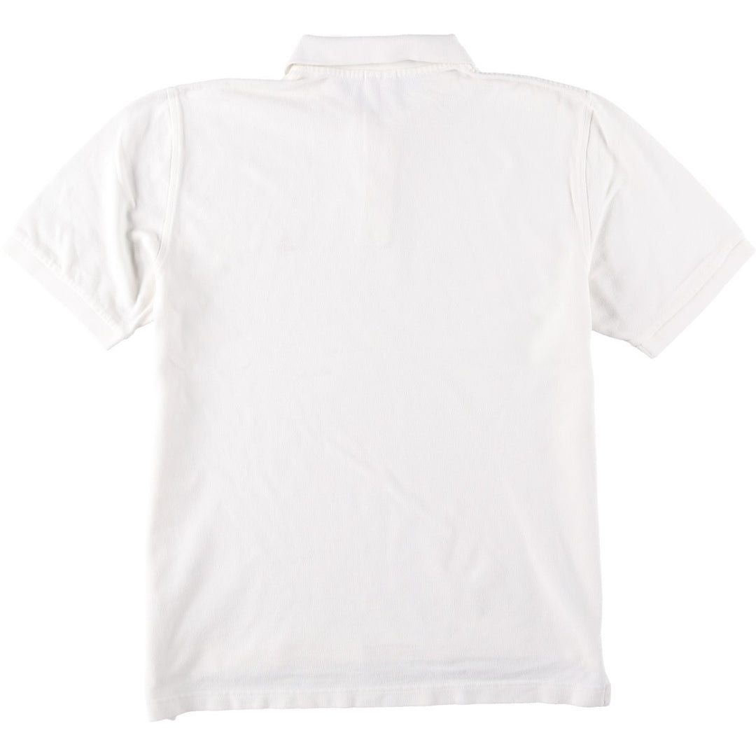 Brooks Brothers 346 Original Fit Short-Sleeve Polo Shirt, Men's Size L (approx.) cotton white type Vintage Second Hand