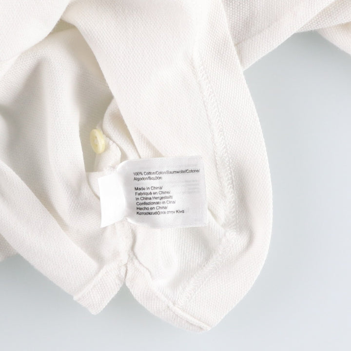 Brooks Brothers 346 Original Fit Short-Sleeve Polo Shirt, Men's Size L (approx.) cotton white type Vintage Second Hand