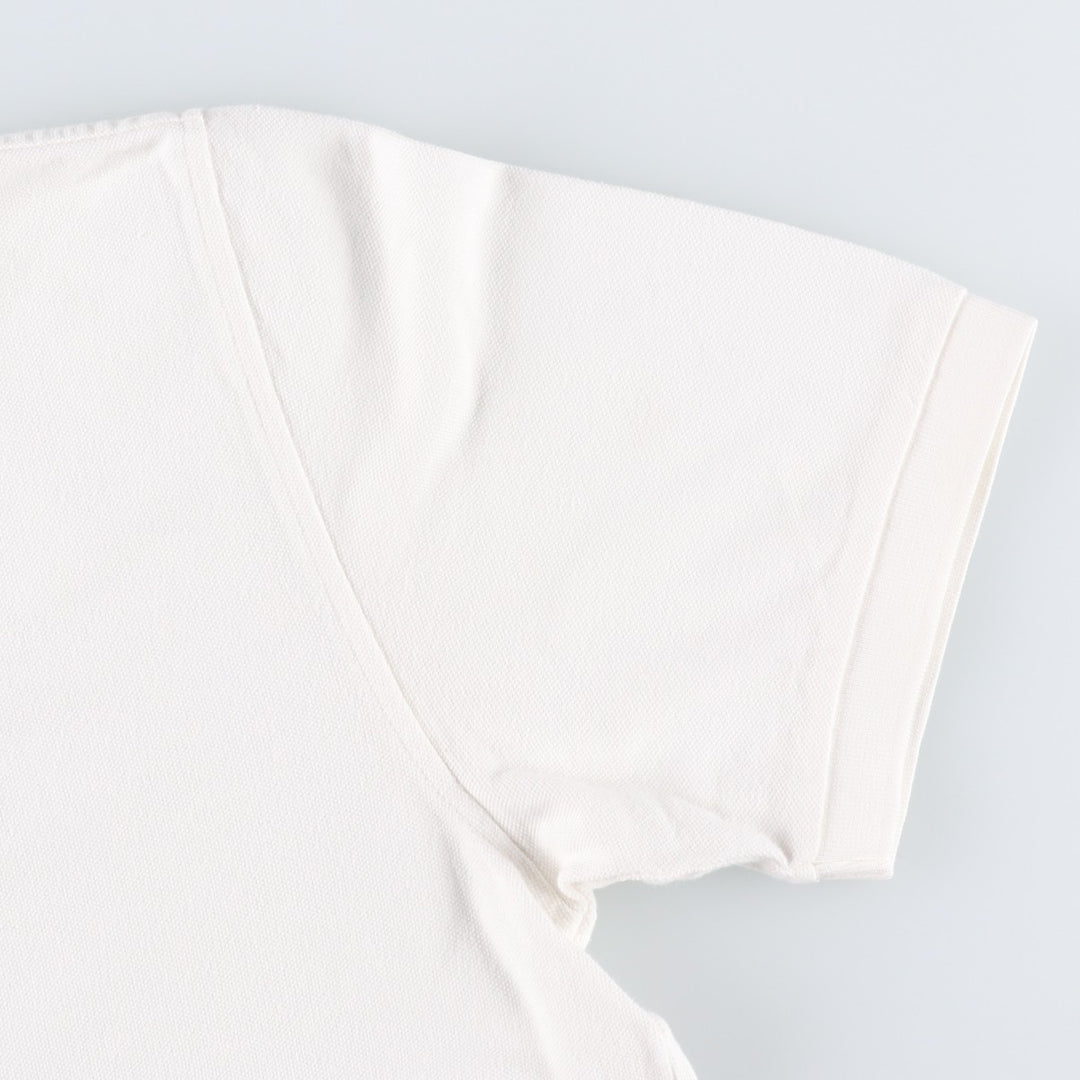 Brooks Brothers 346 Original Fit Short-Sleeve Polo Shirt, Men's Size L (approx.) cotton white type Vintage Second Hand