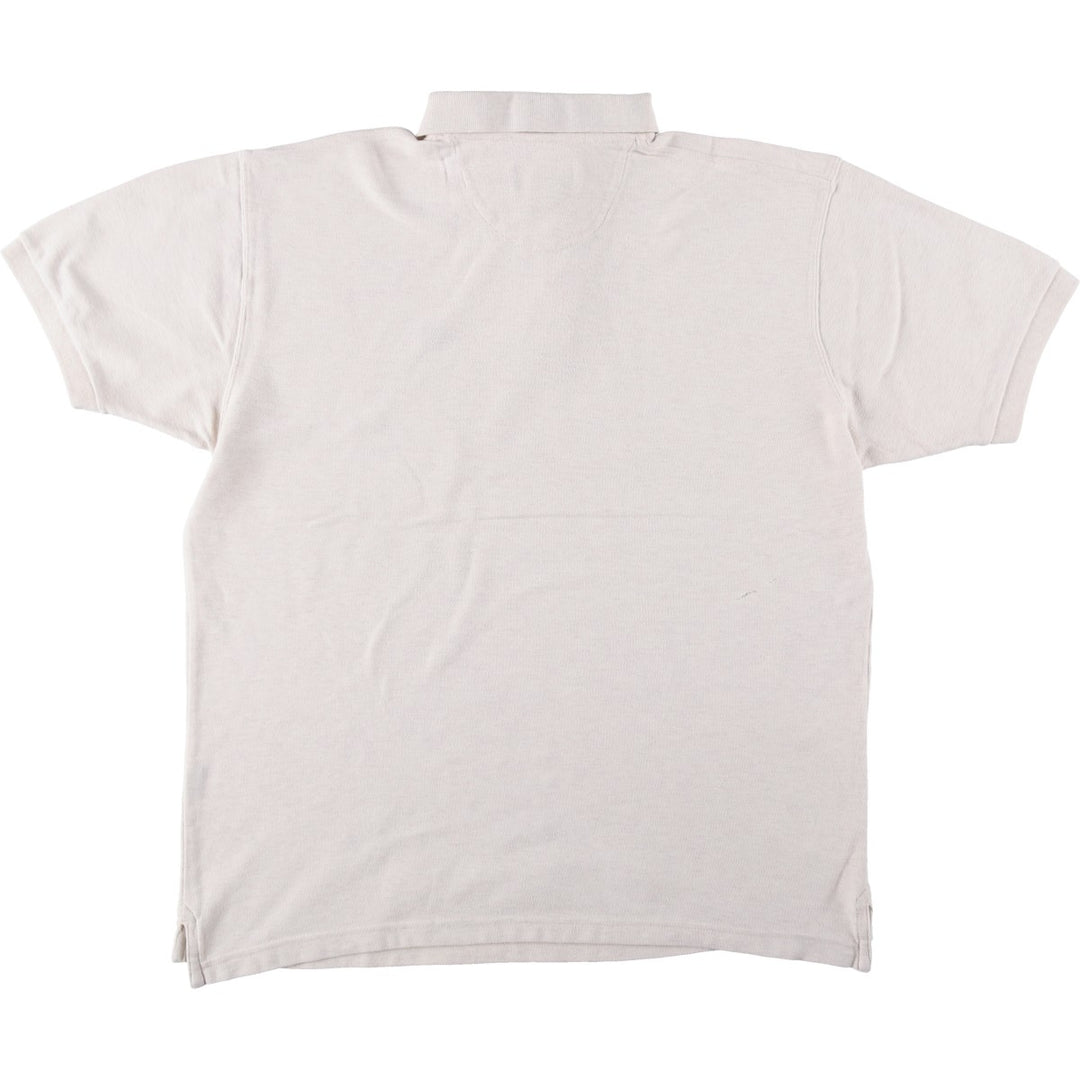Ralph Lauren CHAPS short sleeve polo shirt, men's size L cotton gray type Vintage Second Hand