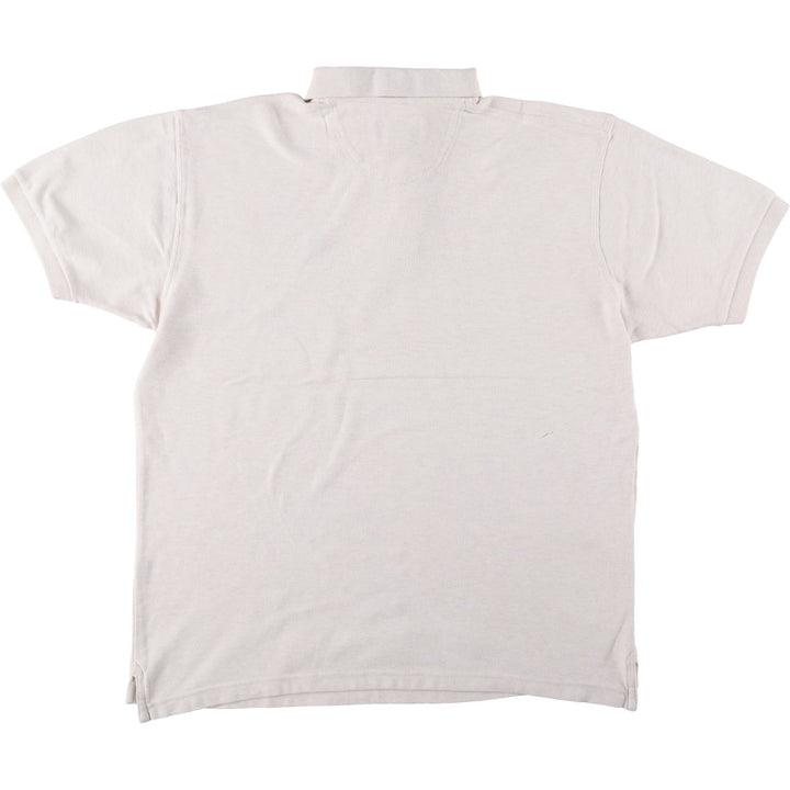 Ralph Lauren CHAPS short sleeve polo shirt, men's size L cotton gray type Vintage Second Hand