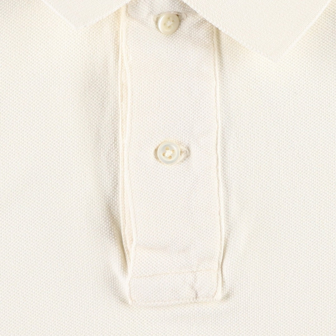 Ralph Lauren POLO by Ralph Lauren short sleeve polo shirt, men's size L cotton white type Vintage Second Hand