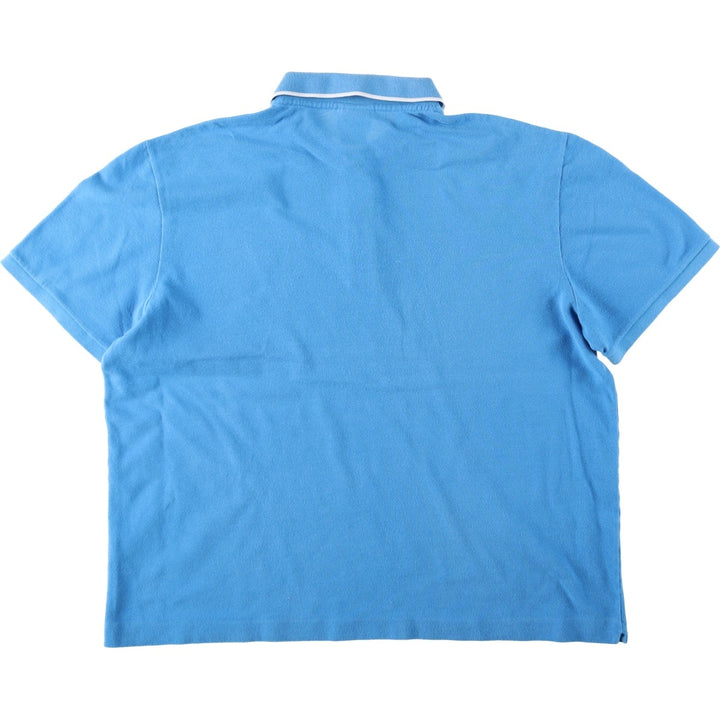 Lacoste LACOSTE French design short sleeve polo shirt No. 7 Men's XXL equivalent cotton Blue type light blue Vintage Second Hand