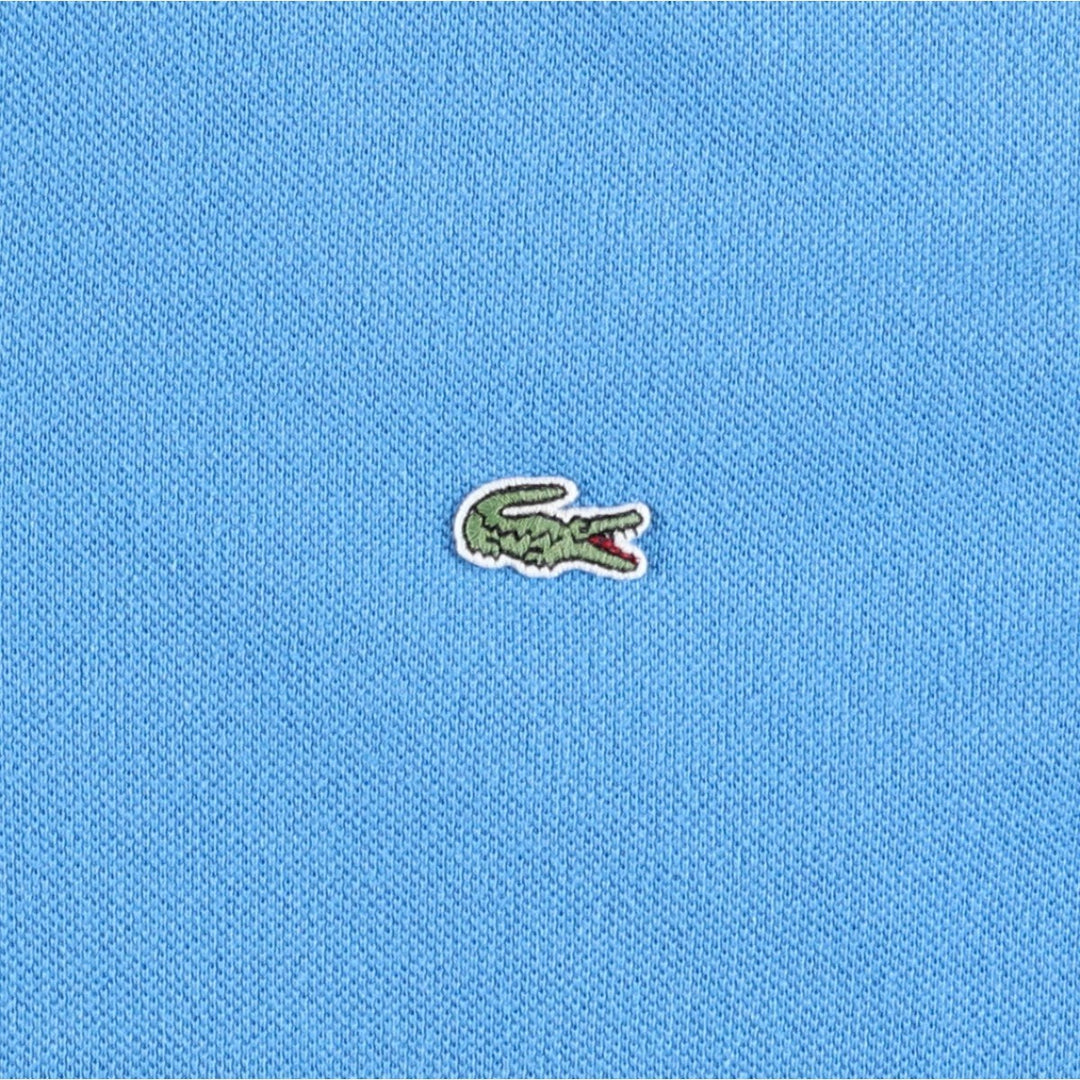 Lacoste LACOSTE French design short sleeve polo shirt No. 7 Men's XXL equivalent cotton Blue type light blue Vintage Second Hand