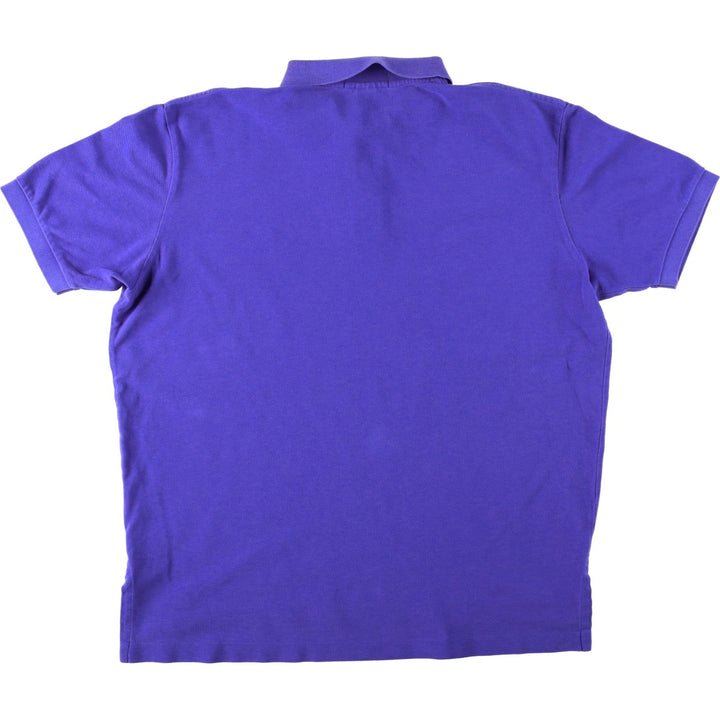 Ralph Lauren POLO by Ralph Lauren short sleeve polo shirt, men's XL size cotton purple type Vintage Second Hand
