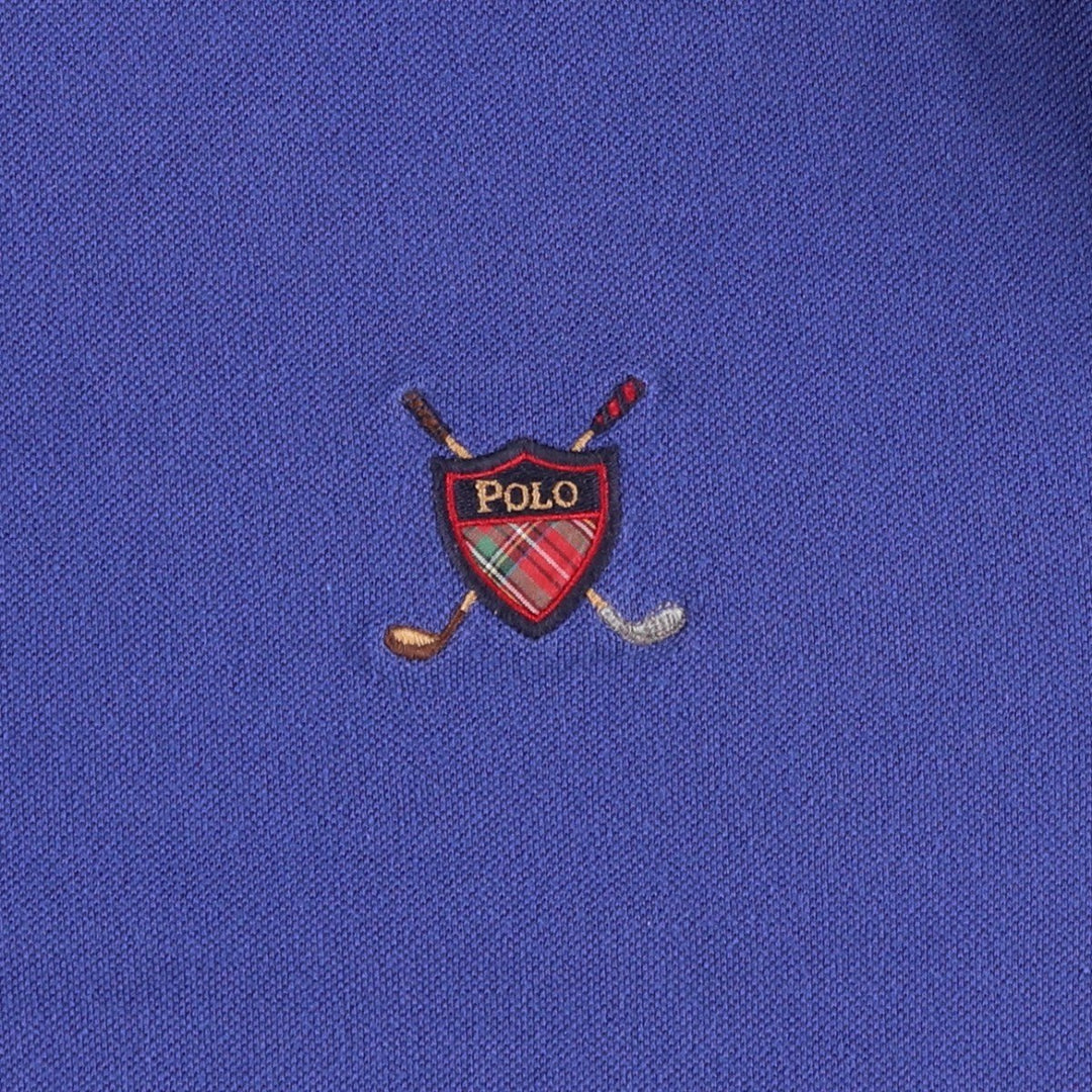 Ralph Lauren POLO by Ralph Lauren short sleeve polo shirt, men's size M cotton blue type Vintage Second Hand