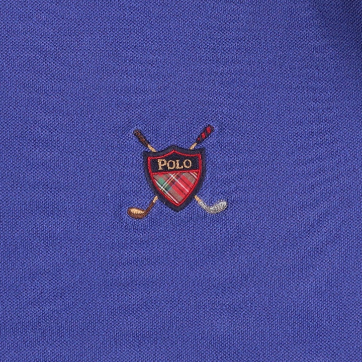 Ralph Lauren POLO by Ralph Lauren short sleeve polo shirt, men's size M cotton blue type Vintage Second Hand