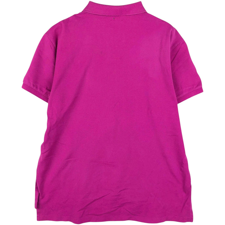 Ralph Lauren POLO by Ralph Lauren Pima Stretch Mesh CUSTOM FIT Short-Sleeve Polo Shirt, Men's Size L (approx.) Pima Cotton purple type Vintage Second Hand