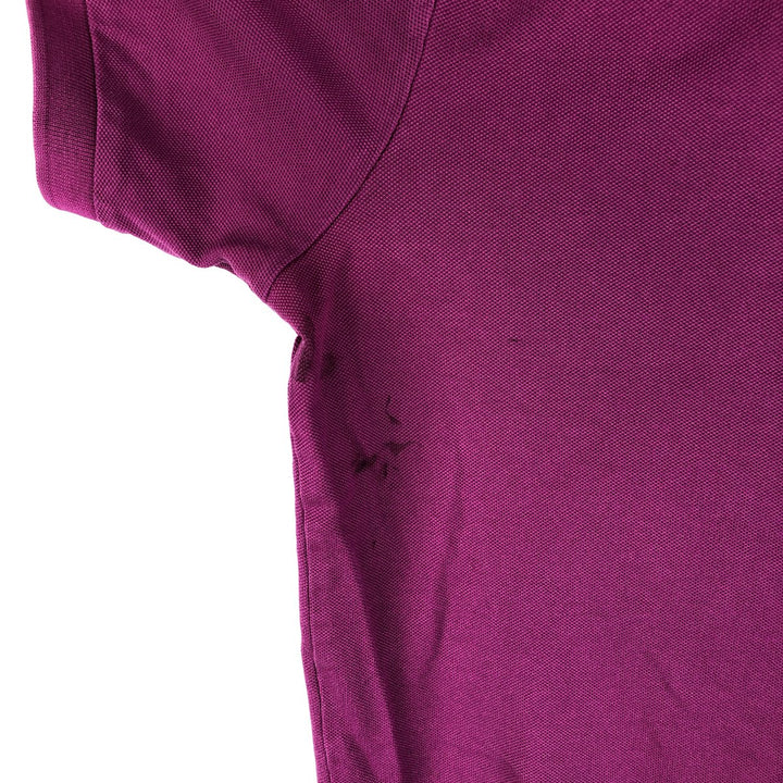 Ralph Lauren POLO by Ralph Lauren Pima Stretch Mesh CUSTOM FIT Short-Sleeve Polo Shirt, Men's Size L (approx.) Pima Cotton purple type Vintage Second Hand