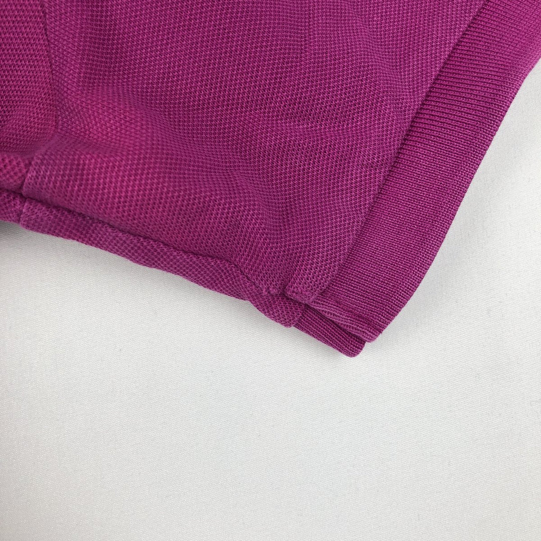 Ralph Lauren POLO by Ralph Lauren Pima Stretch Mesh CUSTOM FIT Short-Sleeve Polo Shirt, Men's Size L (approx.) Pima Cotton purple type Vintage Second Hand