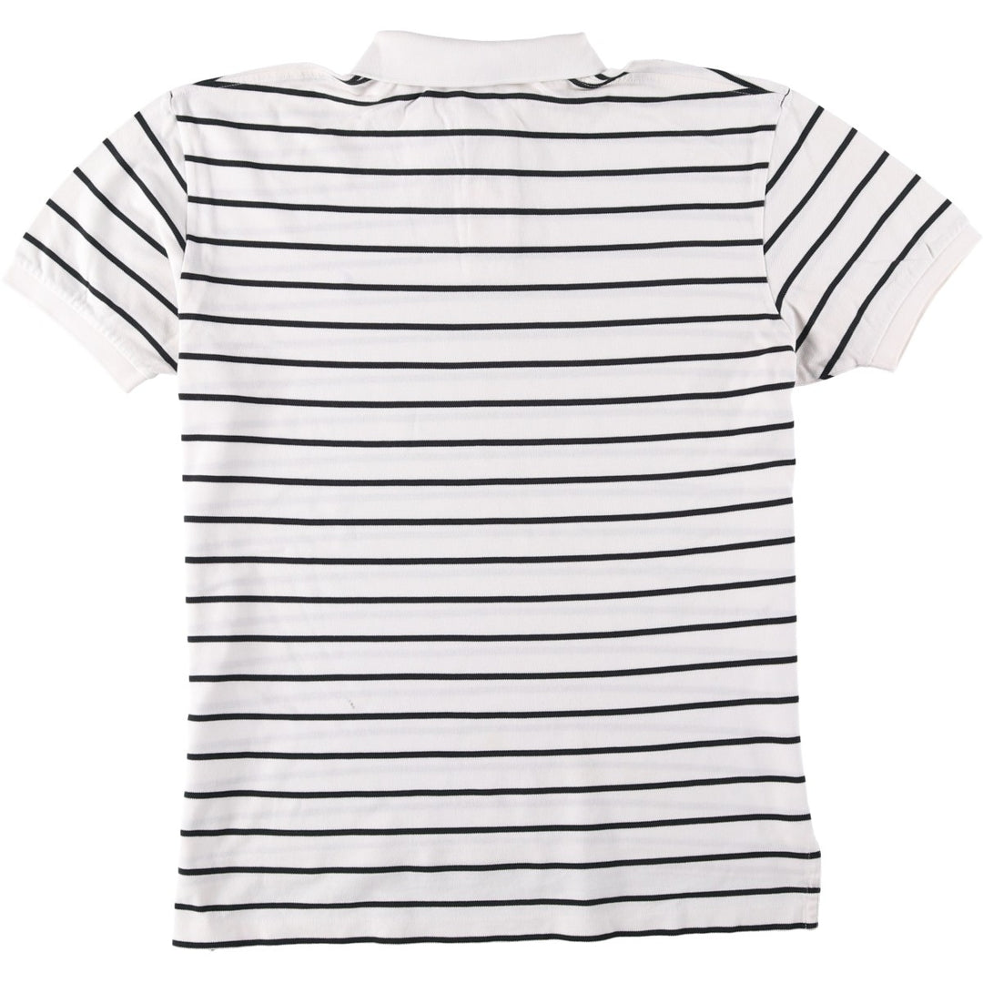 Ralph Lauren POLO by Ralph Lauren short sleeve striped polo shirt, men's size L Pima Cotton white type Vintage Second Hand