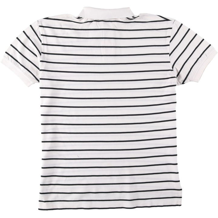 Ralph Lauren POLO by Ralph Lauren short sleeve striped polo shirt, men's size L Pima Cotton white type Vintage Second Hand