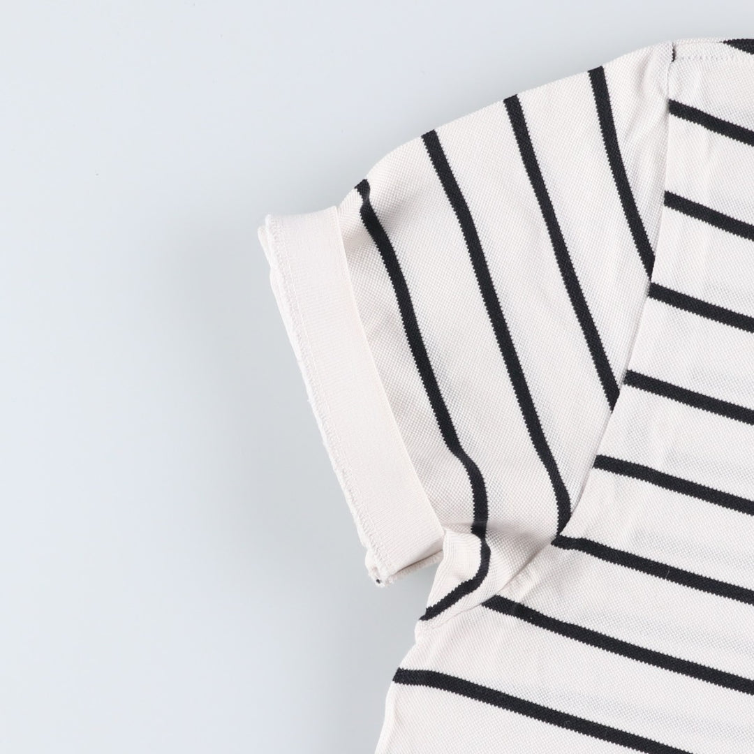 Ralph Lauren POLO by Ralph Lauren short sleeve striped polo shirt, men's size L Pima Cotton white type Vintage Second Hand
