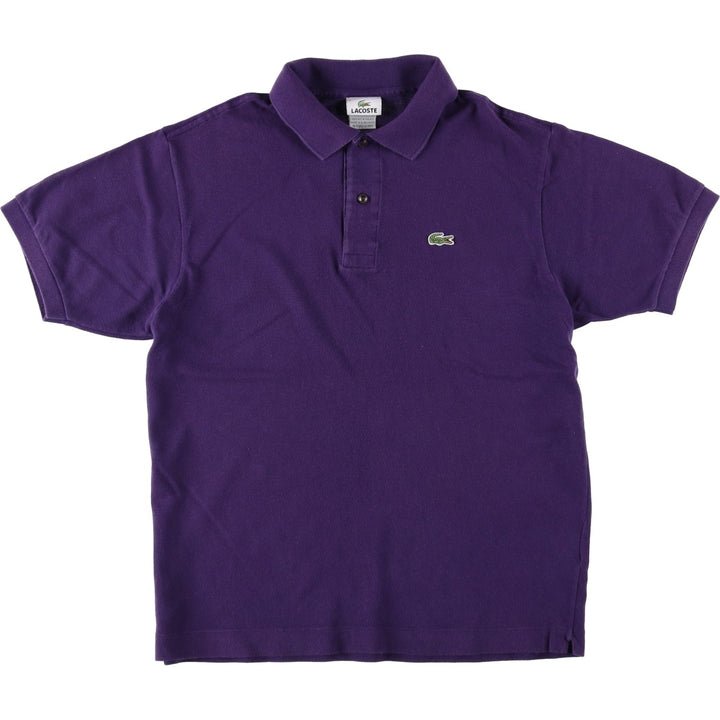 Lacoste LACOSTE French design short sleeve polo shirt size 5 men's M size cotton purple type Vintage Second Hand