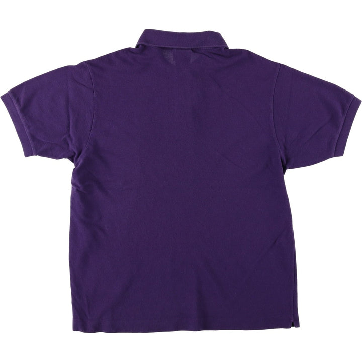 Lacoste LACOSTE French design short sleeve polo shirt size 5 men's M size cotton purple type Vintage Second Hand