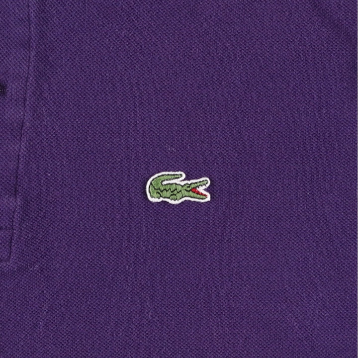Lacoste LACOSTE French design short sleeve polo shirt size 5 men's M size cotton purple type Vintage Second Hand