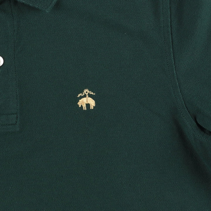 Brooks Brothers Est.1818 Slim Fit Short-Sleeve Polo Shirt (Men's Size S) cotton black type Vintage Second Hand