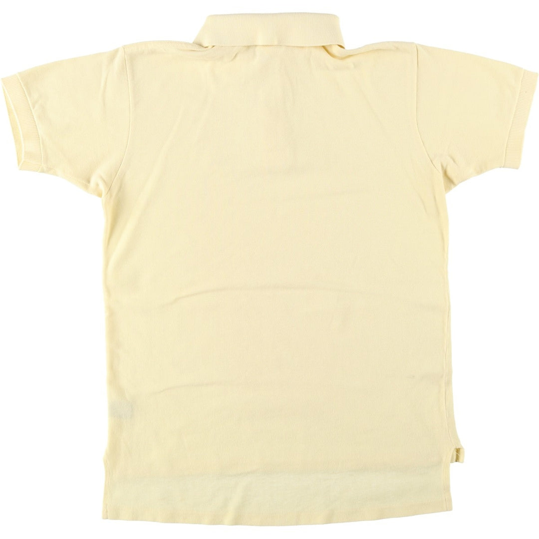 1970'S Lacoste IZOD Short-Sleeve Polo Shirt, Made in USA, Men's Size XL (Equivalent), Vintage cotton yellow type Vintage Second Hand