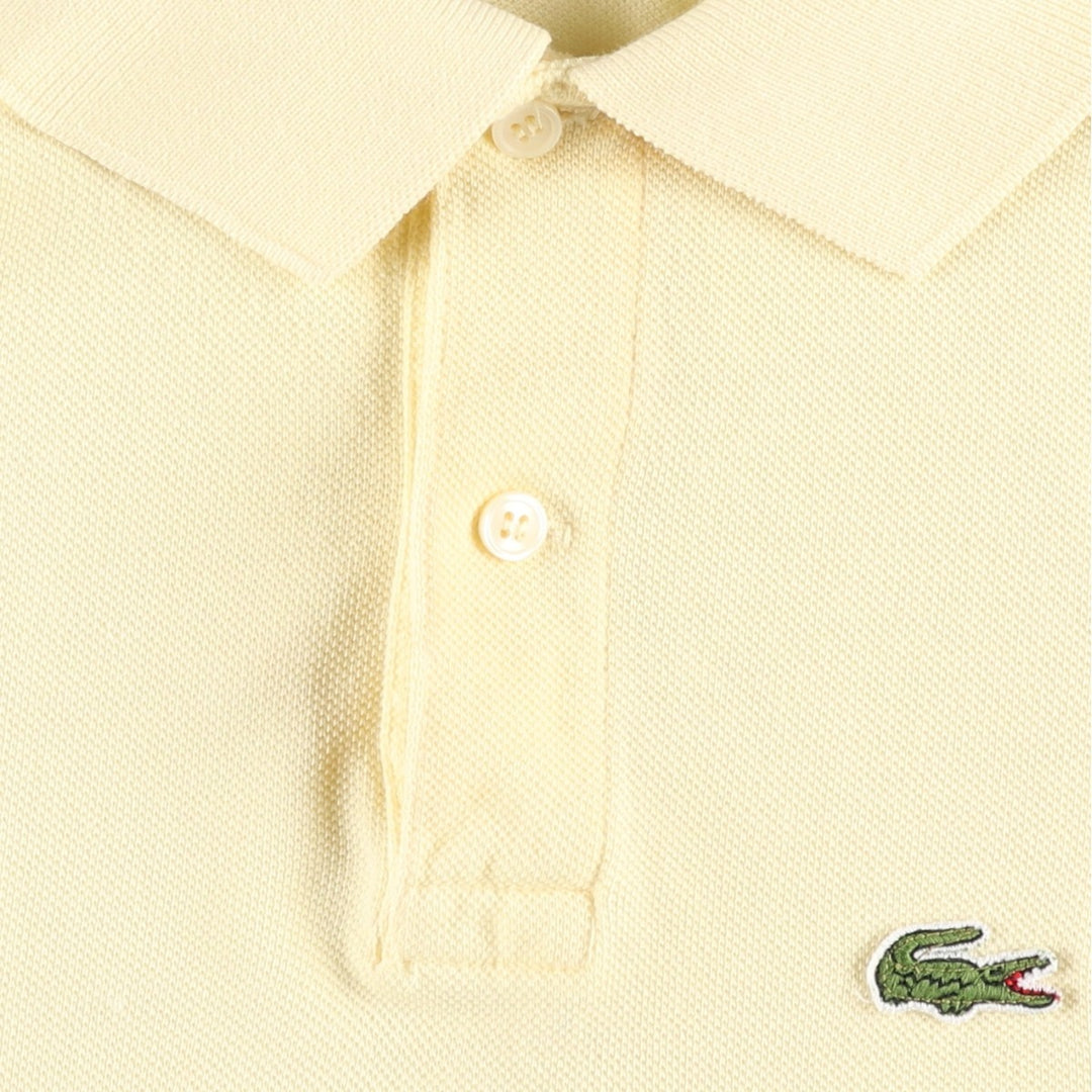 1970'S Lacoste IZOD Short-Sleeve Polo Shirt, Made in USA, Men's Size XL (Equivalent), Vintage cotton yellow type Vintage Second Hand