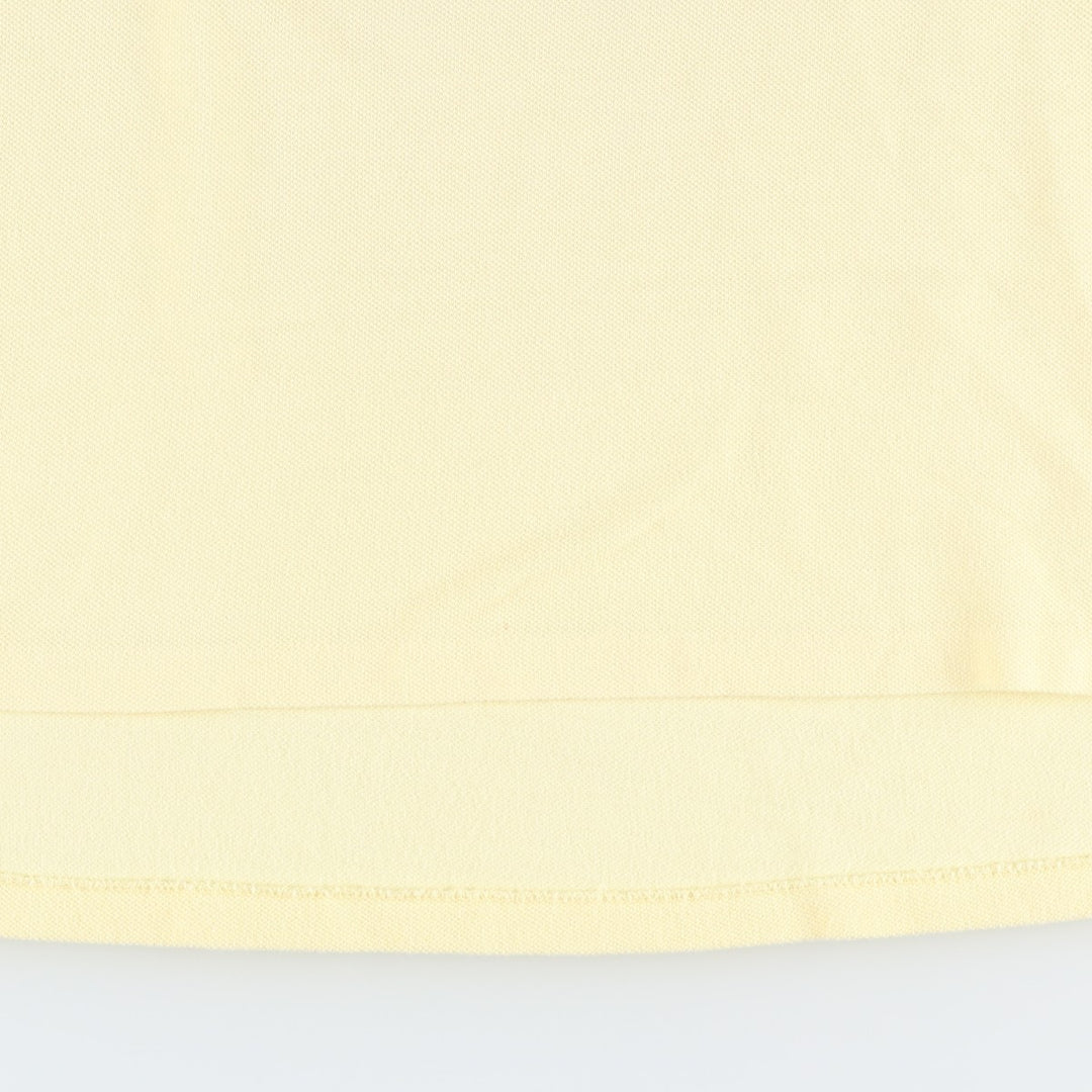 1970'S Lacoste IZOD Short-Sleeve Polo Shirt, Made in USA, Men's Size XL (Equivalent), Vintage cotton yellow type Vintage Second Hand