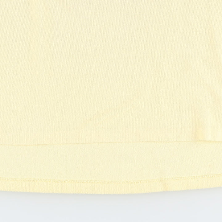 1970'S Lacoste IZOD Short-Sleeve Polo Shirt, Made in USA, Men's Size XL (Equivalent), Vintage cotton yellow type Vintage Second Hand