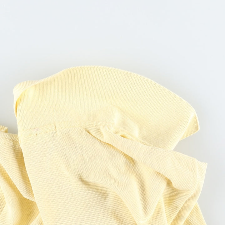 1970'S Lacoste IZOD Short-Sleeve Polo Shirt, Made in USA, Men's Size XL (Equivalent), Vintage cotton yellow type Vintage Second Hand