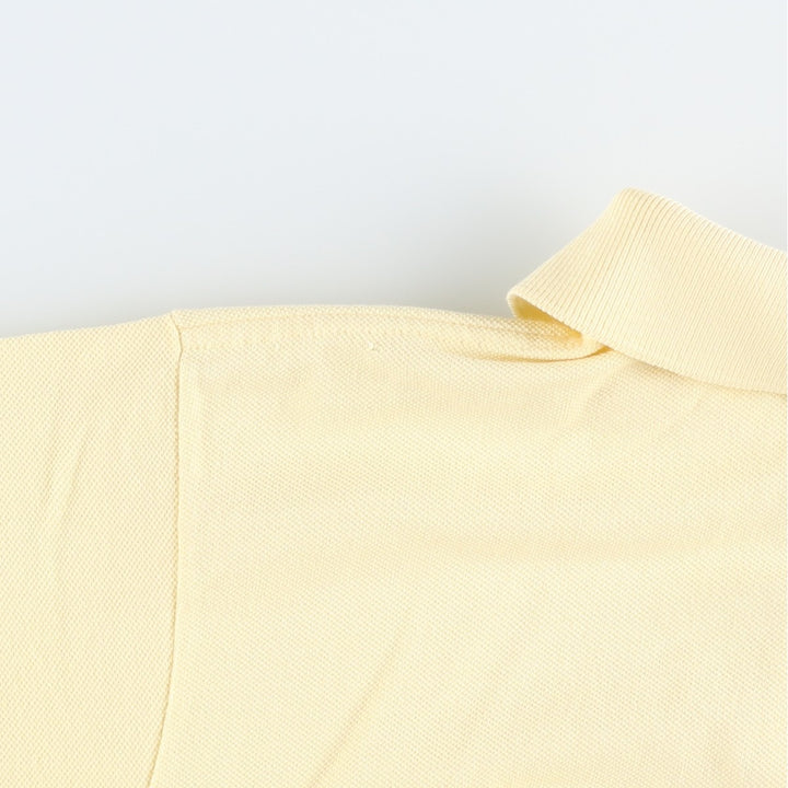 1970'S Lacoste IZOD Short-Sleeve Polo Shirt, Made in USA, Men's Size XL (Equivalent), Vintage cotton yellow type Vintage Second Hand