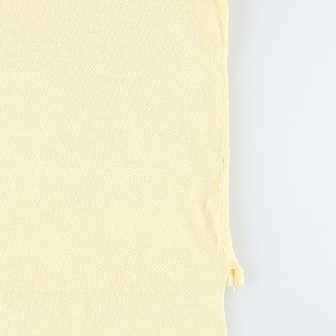 1970'S Lacoste IZOD Short-Sleeve Polo Shirt, Made in USA, Men's Size XL (Equivalent), Vintage cotton yellow type Vintage Second Hand