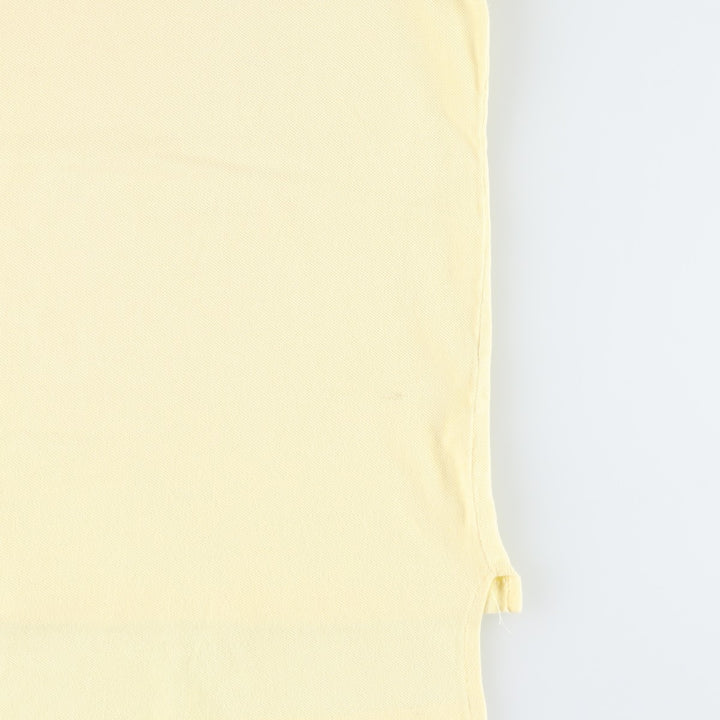 1970'S Lacoste IZOD Short-Sleeve Polo Shirt, Made in USA, Men's Size XL (Equivalent), Vintage cotton yellow type Vintage Second Hand