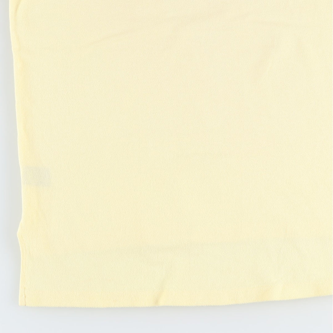1970'S Lacoste IZOD Short-Sleeve Polo Shirt, Made in USA, Men's Size XL (Equivalent), Vintage cotton yellow type Vintage Second Hand