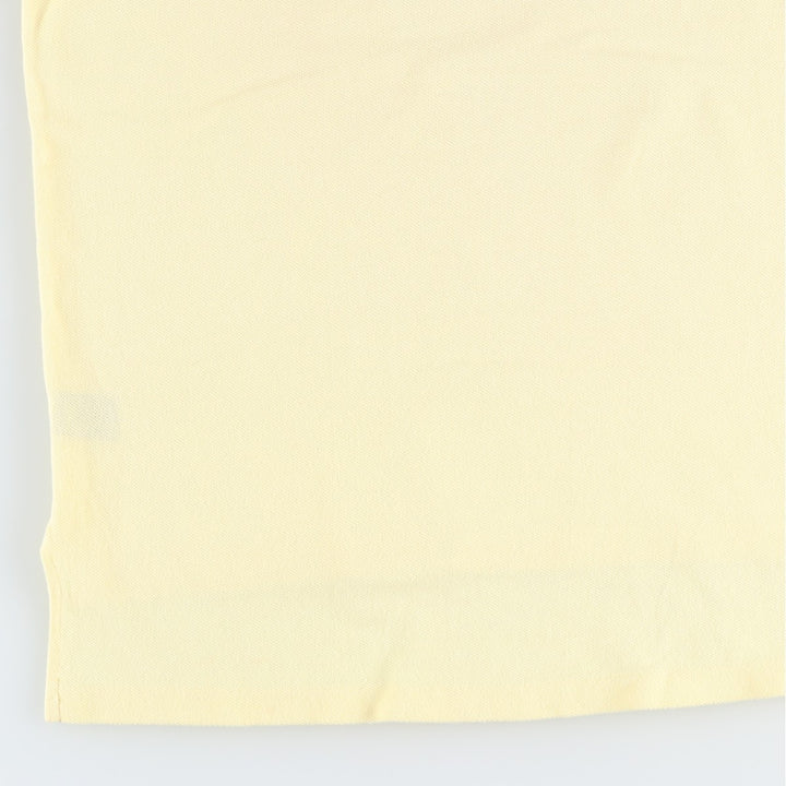 1970'S Lacoste IZOD Short-Sleeve Polo Shirt, Made in USA, Men's Size XL (Equivalent), Vintage cotton yellow type Vintage Second Hand
