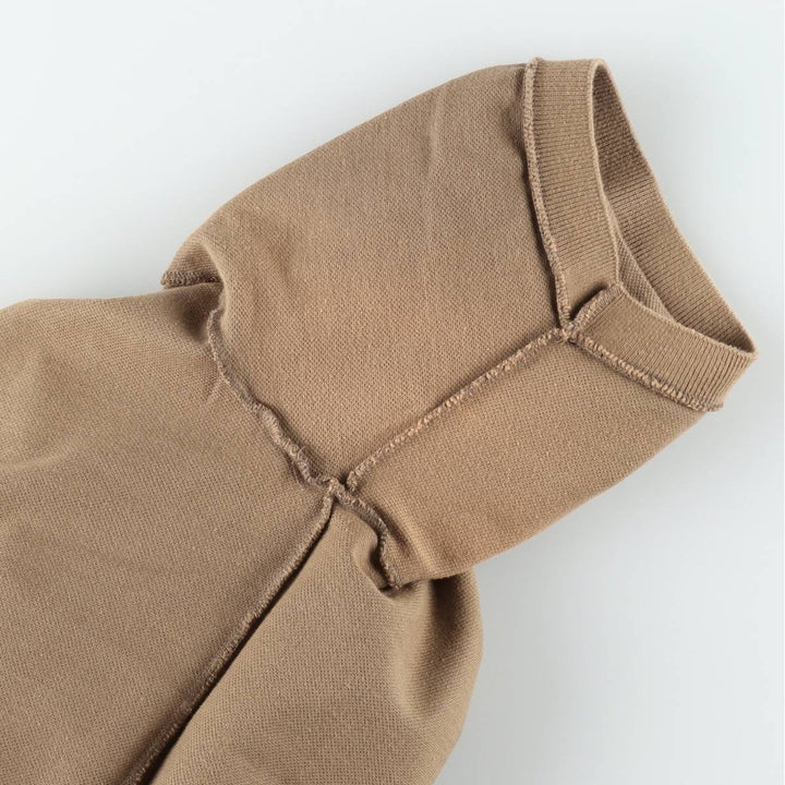 Lacoste LACOSTE French design short sleeve polo shirt size 5, men's L size cotton beige type brown Vintage Second Hand