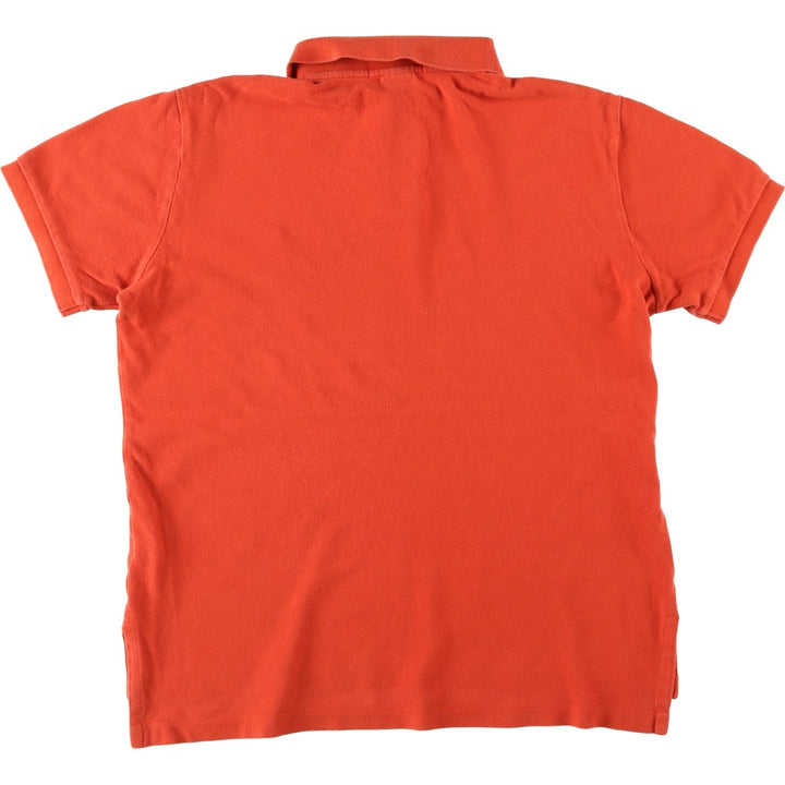 Ralph Lauren POLO by Ralph Lauren CUSTOM FIT short sleeve polo shirt, men's size L cotton orange type Vintage Second Hand